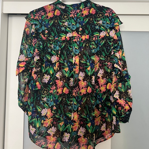 Ted Baker Carita Ruffle Sleeve Blouse- new with tags - Picture 7 of 10